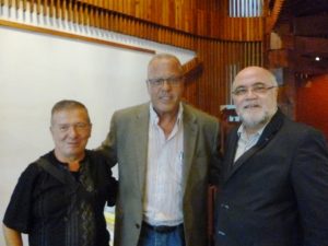 Ángel Morales, Rafael Lutzardo y Salvador García Llanos