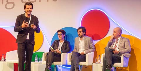 Rob Wijnberg, Montserrat Domínguez, Ignacio Escolar y Nacho Cardero. FOTO: EL CONFIDENCIAL