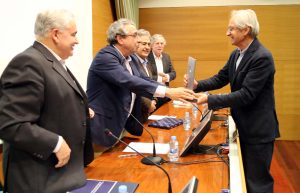 Momento de la entrega del Premio Libertad de Prensa