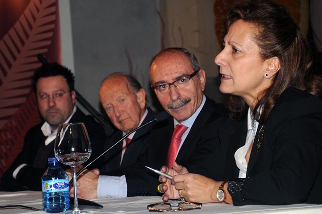 De izquierda a derecha, Carlos Álvaro, Pablo Martín Cantalejo, Alfredo Matesanz y Elsa González. FOTO: PABLO MARTÍN / FAPE
