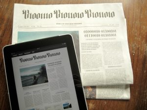 El periódico suizo NZZ ,en su edición de papel y online. FOTO: VOZPÓPULI / FLICKR