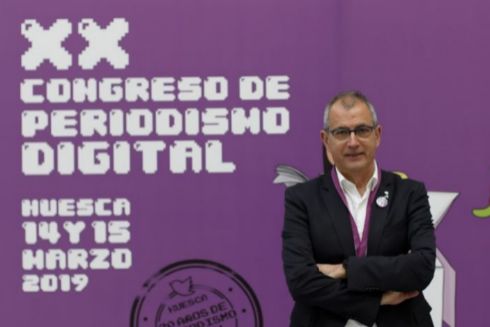 Fernando García Mongay, director del Congreso de Periodismo Digital de Huesca. (Miguel Soto)