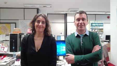Maite Martínez y José Fidel López.