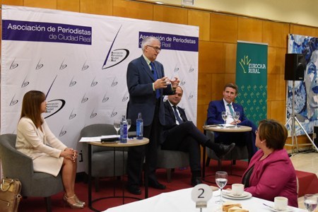 Rodríguez durante su intervención en Ciudad Real. (FAPE)