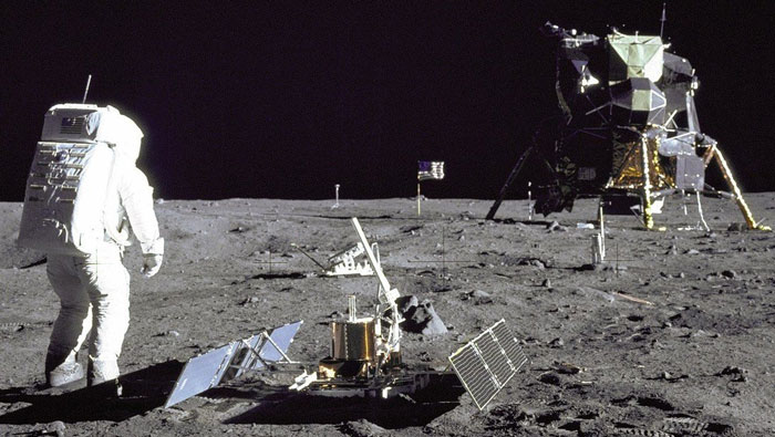 Neill Armstrong, posado en la Luna. (NASA)