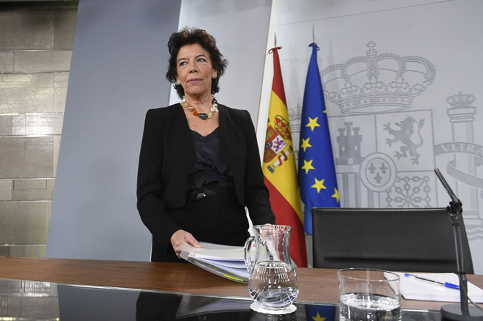 Isabel Celaá, ministra de Educación y Formación Profesional (FP). (POOL MONCLOA / BORJA PUIG)