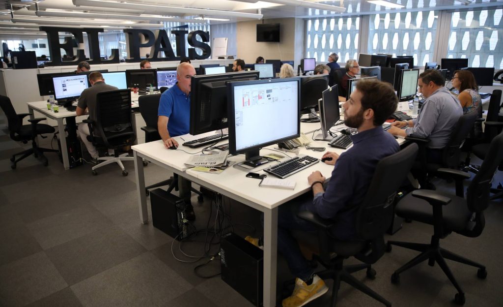 Redacción de EL PAÍS en Madrid. (SAMUEL SÁNCHEZ)