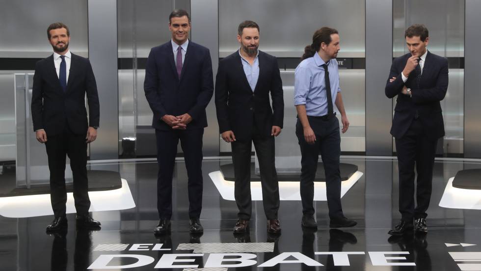 Debate electoral de noviembre de 2019. (EL PAÍS)