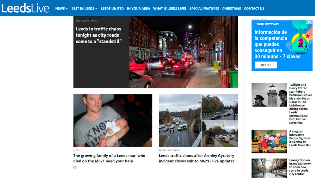 Leeds Live, el modelo que seguirán los nuevos periódicos.
