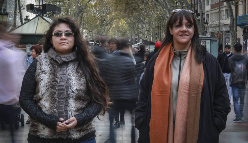 atricia Mayorga (i) y Yaneli Fuentes (d), las dos periodistas mexicanas acogidas en Barcelona. (ALDO NICOLAI)