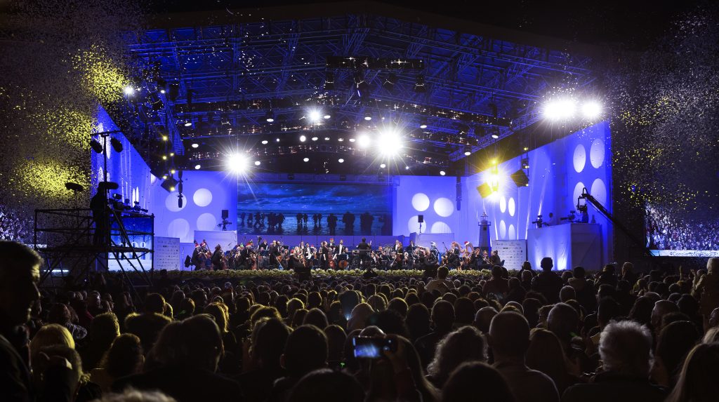 Imagen del concierto del pasado 25 de diciembre. (AUTORIDAD PORTUARIA)