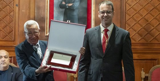 Simancas junto al alcalde Adasat Reyes. (GOMERA ACTUALIDAD)