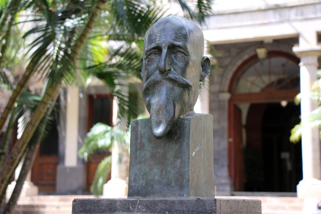 Busto de Patricio Estévanez, fundador de la APT que da nombre al premio que recibe este lunes Juan Antonio Pardellas.