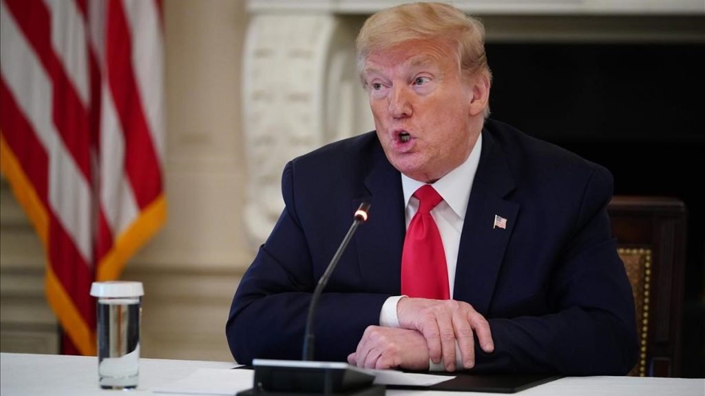El presidente de EEUU, Donald Trump, en la Casa Blanca. (MANDEL NGAN-AFP)