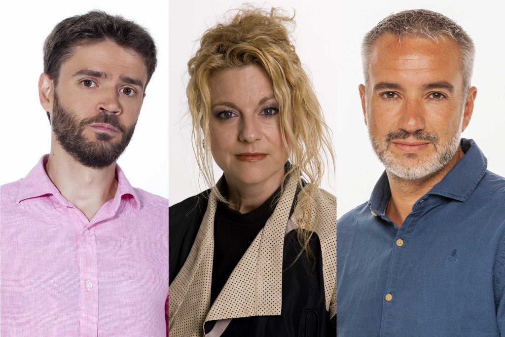 Alfredo Laín, Elena Gómez y Óscar Torres. (RTVE)
