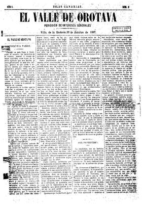 Portada de El Valle de La Orotava. (JABLE ULPGC)