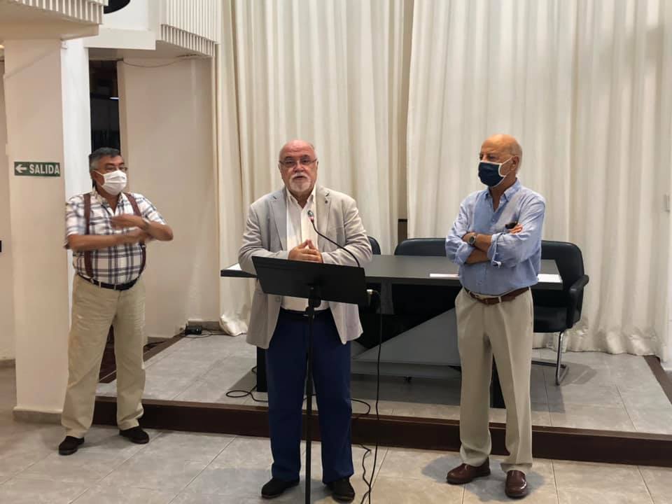 Un momento de la presentación de la muestra.