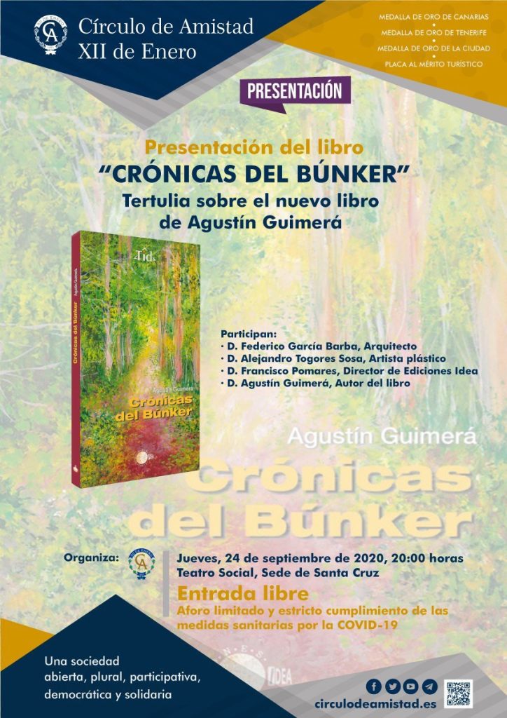 Cartel del acto de presentación. 