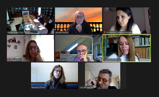 Captura de pantalla de la reunión celebrada por videoconferencia. (FAPE)