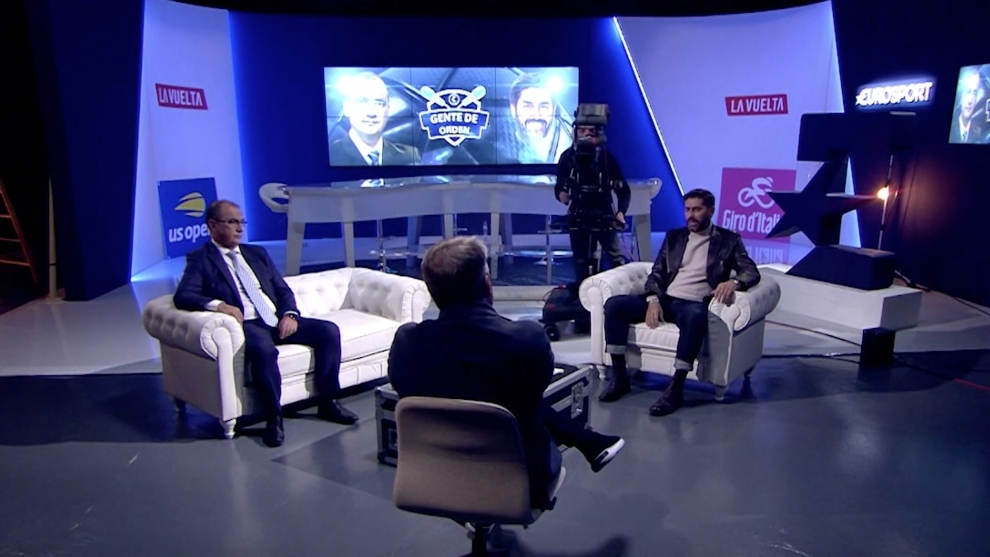 Instante de la conversación con los directores de MARCA y As. (MARCA)