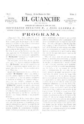 Portada de El Guanche (La Habana. (www.jable.ulpgc.es)