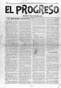 Portada de El Progreso. (Biblioteca ULL)