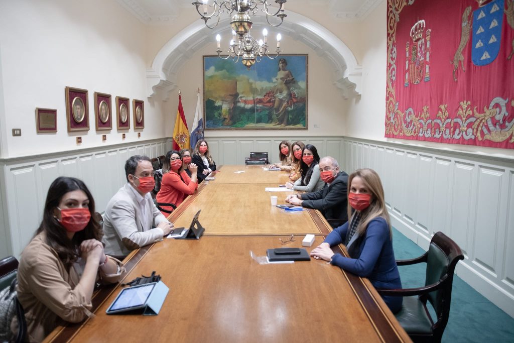 Reunión MasMujeres con la Comisión de Control de Radiotelevisión Canaria del Parlamento. (MAS MUJERES)