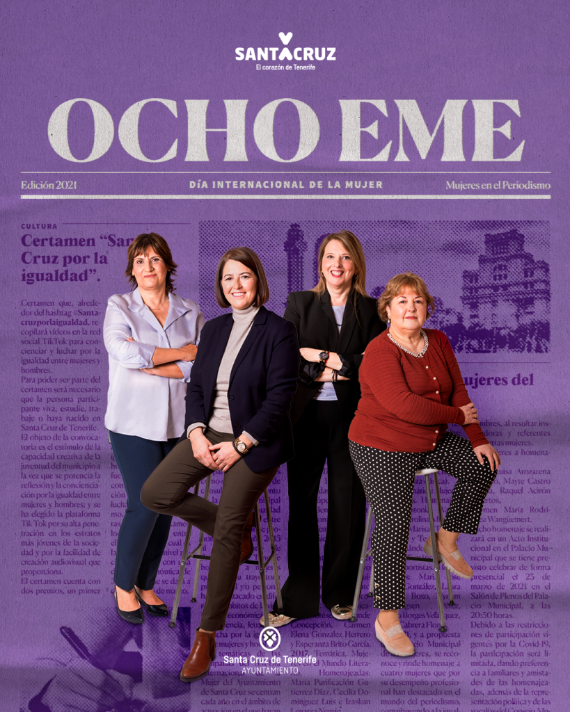 Carmen María Rodríguez Wangüemert, Raquel Acirón Albertos, Mayte Castro y María Luisa Arozarena.