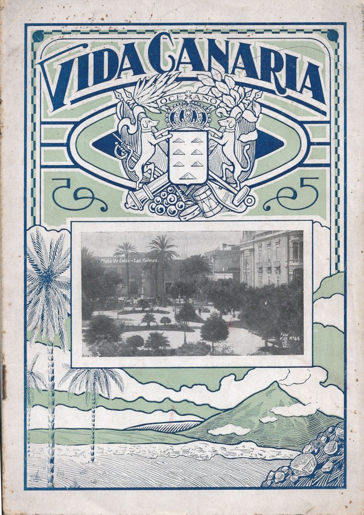 Portada de Vida Canaria. (Canarias en América)