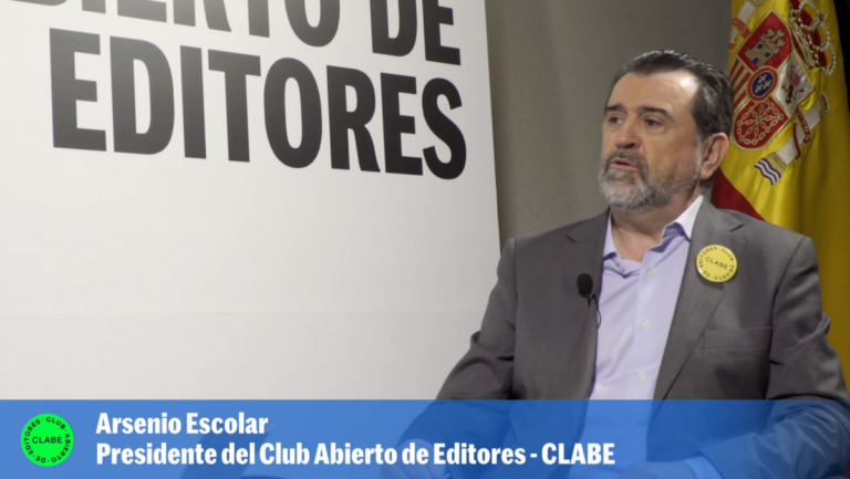 Arsenio Escolar, presidente del Club Abierto de Editores. (CLABE)