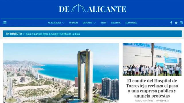 El Español refuerza su apuesta por el periodismo de proximidad con ‘De Alicante’ (EL ESPAÑOL)