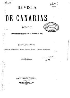 Portada de Revista de Canarias. (www.jable.ulpgc.es)