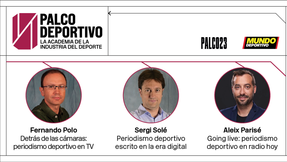 Claustro del programa de introducción al periodismo deportivo de Palco Deportivo. (MD)
