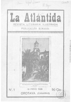Portada de La Atlantida - Orotava. (www.jable.ulpgc.es)
