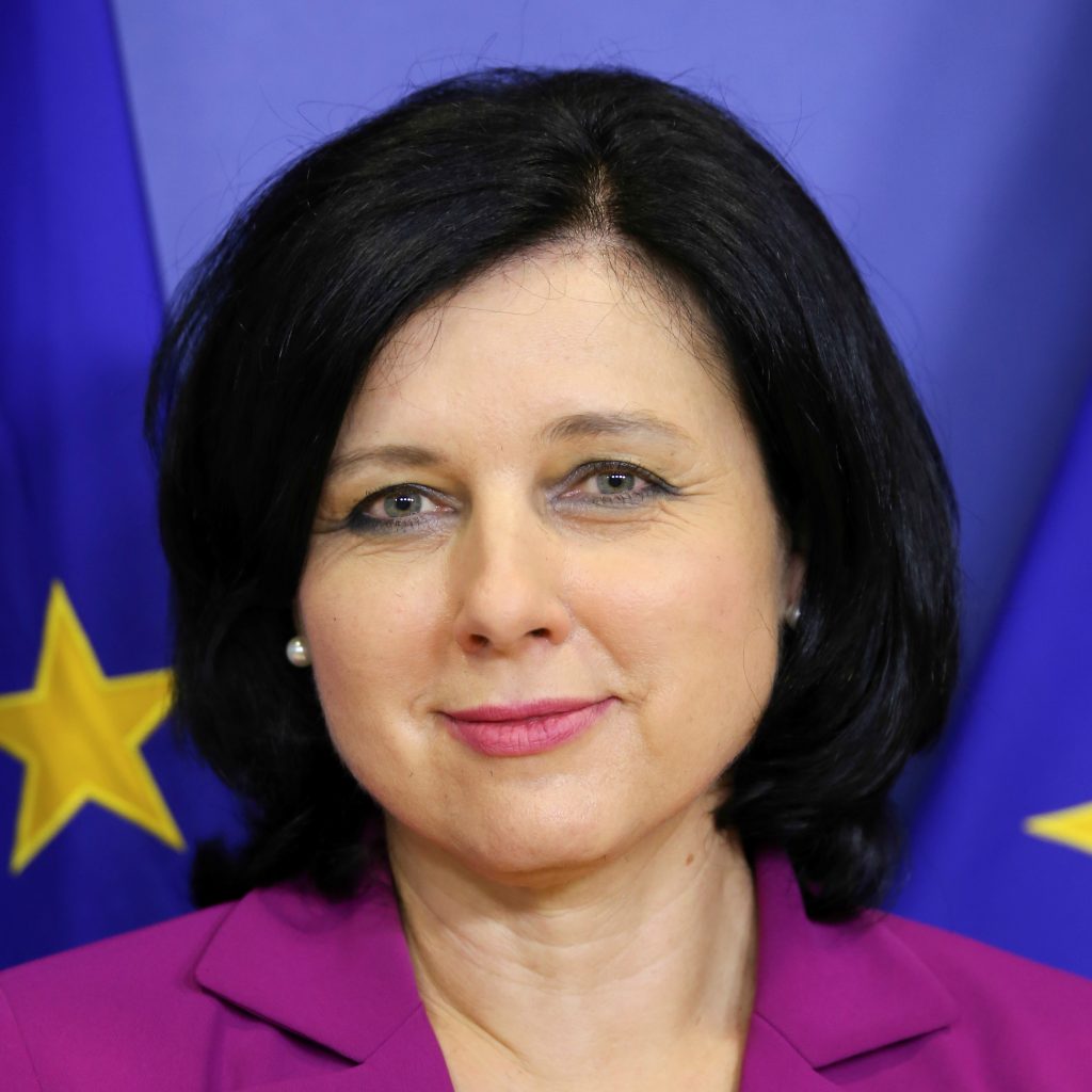 La vicepresidenta de Valores de la Comisión Europea, Vera Jourova. (UE)