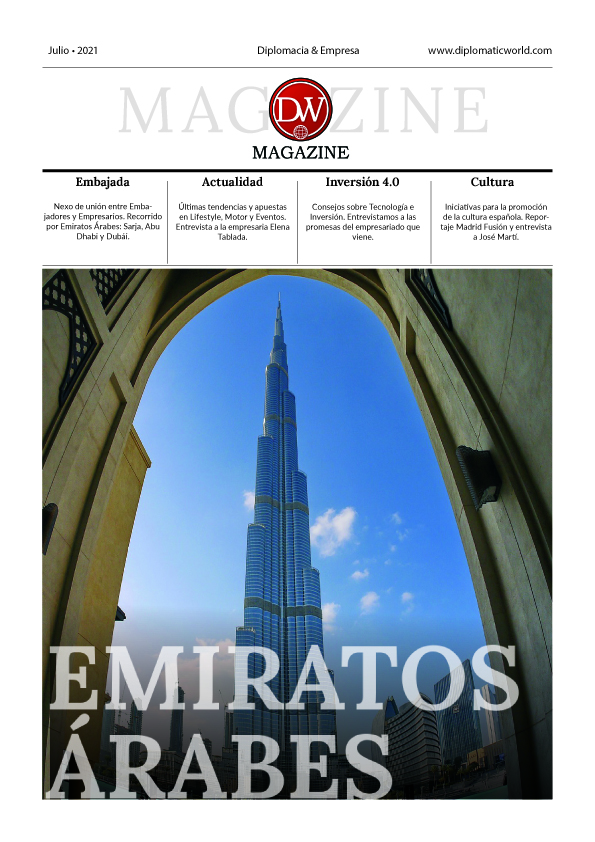 Portada del primer número de Diplomatic World Magazine. (APM)