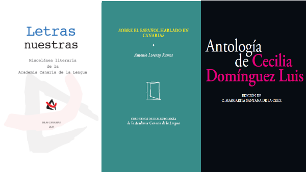 Portada de las nuevas publicaciones de la Academia Canaria de la Lengua. (ACL)