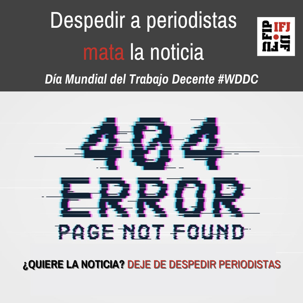 Cartel de la FIP sobre el Día Mundial del Trabajo. (FAPE)