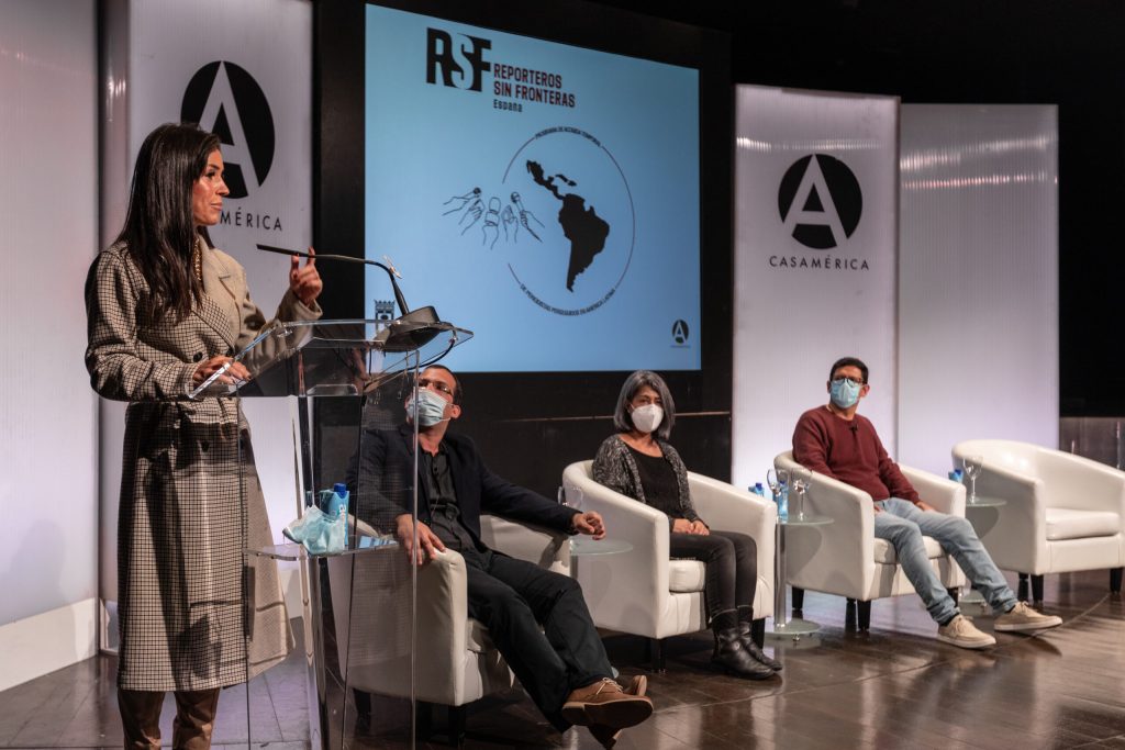 Acto de presentación del Programa de Acogida Temporal de Periodistas Latinoamericanos. (RSF)