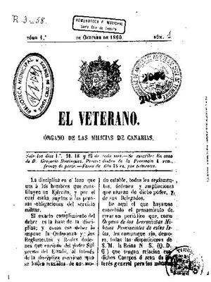 Portada de El Veterano. (www.jable.ulpgc.es)