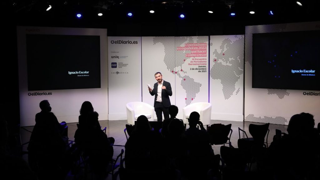 Ignacio Escolar inaugura el III encuentro de Periodismo Iberoamericano en la Casa de América. (MARTA JARA)