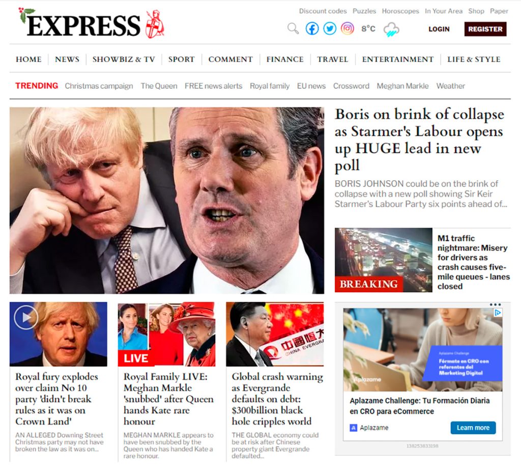 Express, uno de los periódicos de Reach PLC. (LP)