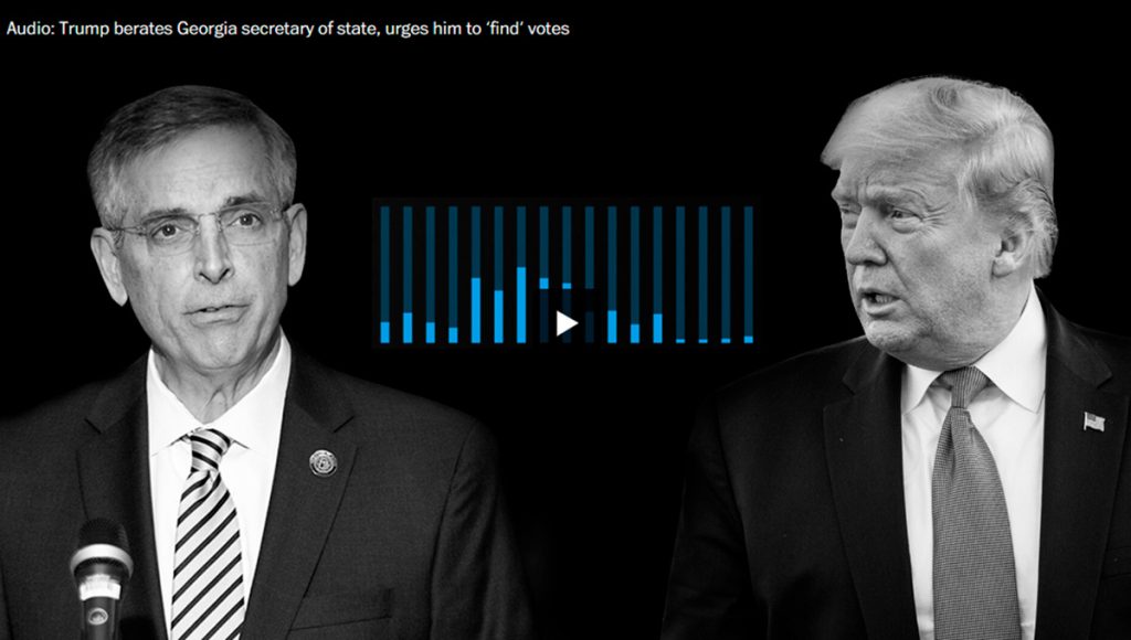 Las noticias sobre grabaciones de Donald Trump ocuparon gran parte del tiempo de lectura. (LP)