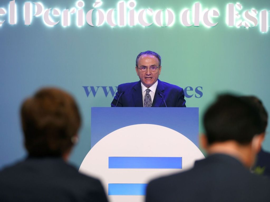 Javier Moll en la presentación de El Periódico de España. (EFE/ Mariscal)