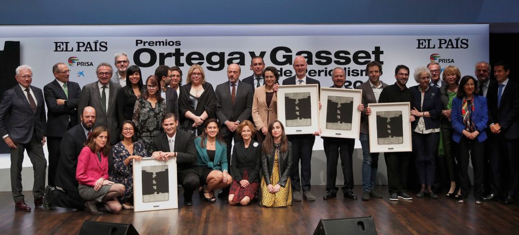Entrega de los premios Ortega y Gasset de Periodismo de una edición anterior. (EL PAÍS)