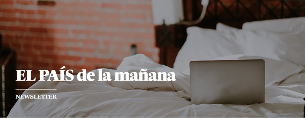 Cabecera del boletín diario de El País. (LP)
