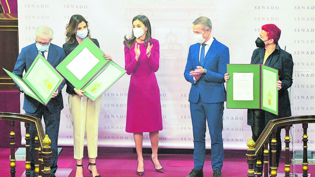 Acto de entrega de los premios Luis Carandell. (JOSÉ OLIVA)