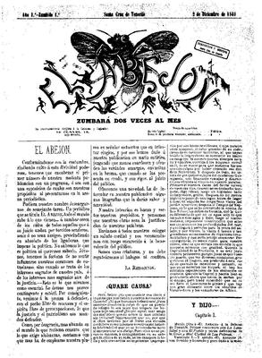Portada de El Abejón. (www.jable.ulpgc.es)