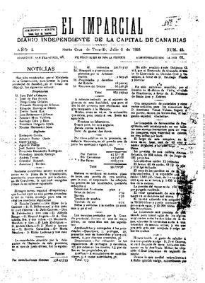 Portada de El Imparcial. (www.jable.ulpgc.es)