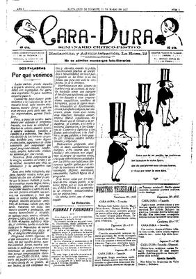 Portada de Cara-dura. (www.jable.ulpgc.es)